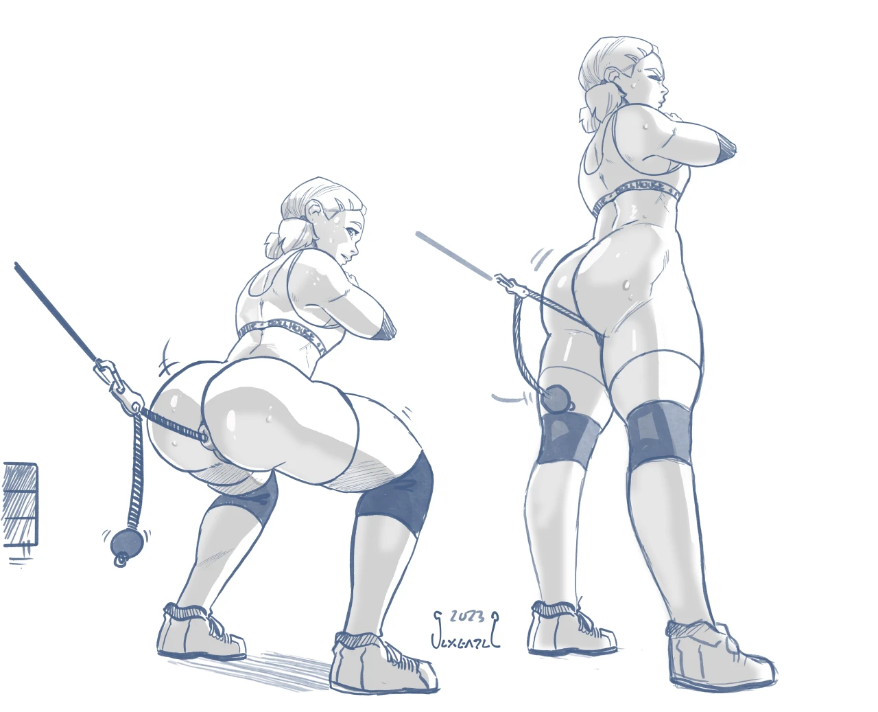 booty-training-sketch