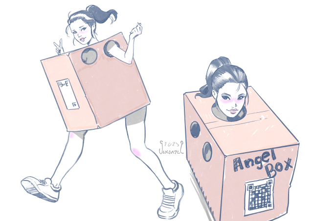 Korean Box girl sketch